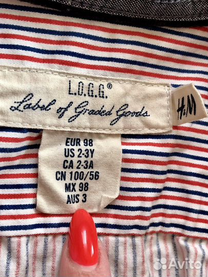 Рубашка для мальчика hm 98