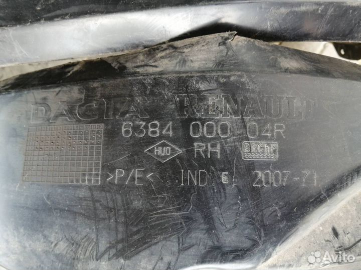 Подкрылок передний левый рено дастер 1