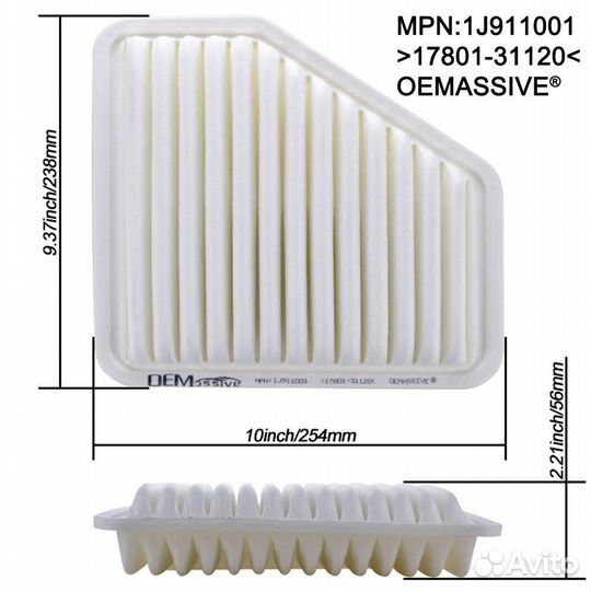 Воздушный фильтр Toyota Camry Rav4 Mark X Lexus ES