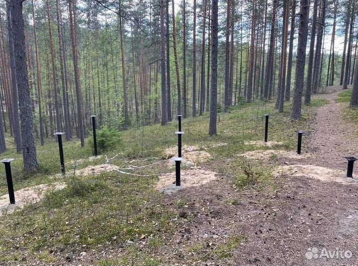 Винтовые сваи для забора