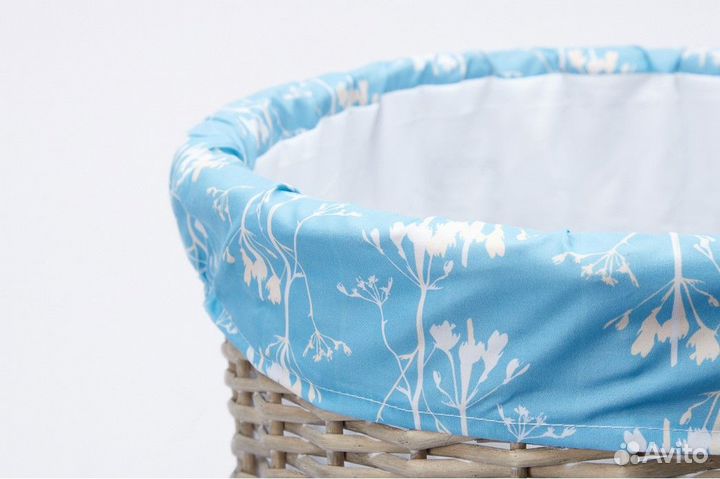 Корзина плетеная для белья большая