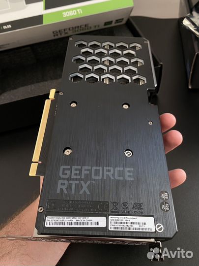 Видеокарта RTX 3060ti palit dual 8gb