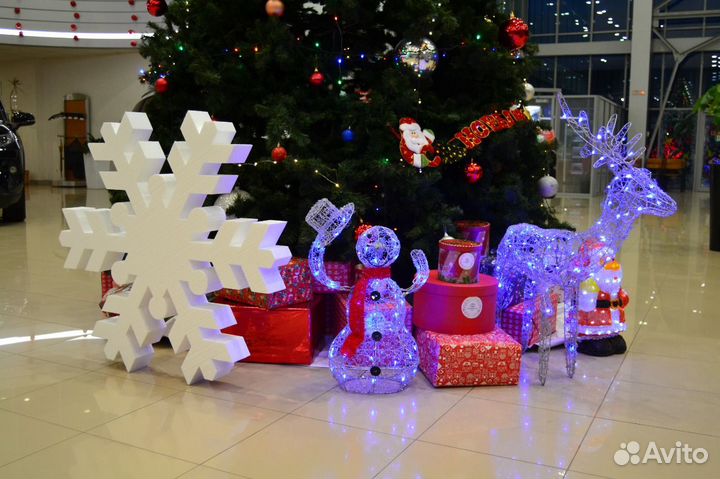 Снежинки, снеговики, и др. фигуры к Новому году