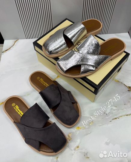 Шлепки женские мюли (много цветов)