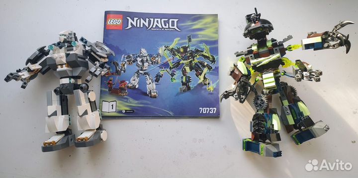 Битва механических титанов Lego 10399 и 70736