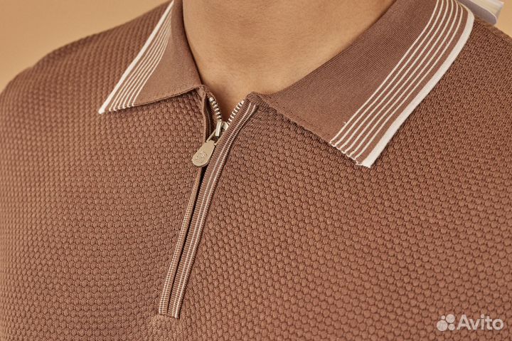 Поло Brunello Cucinelli с коротким рукавом премиум