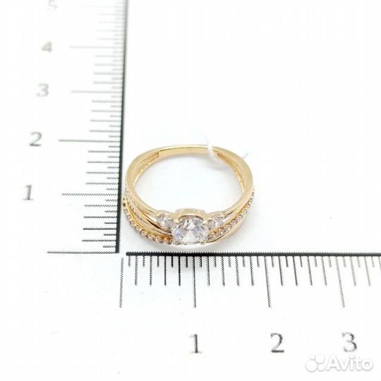 Золотое кольцо с камнем 16,5р