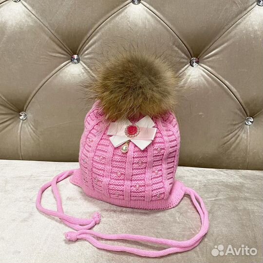 Шапка зимняя детская для девочки