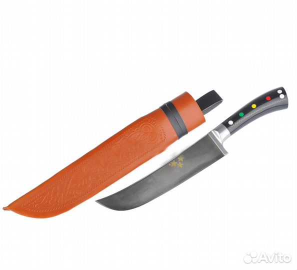 Пчак средний, гарда олово, ручка Ерма эбонит, шх-1