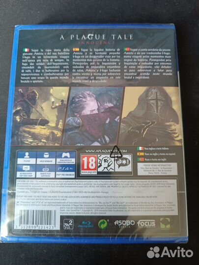 A plague tale innocence ps4 (рус, саб) новый