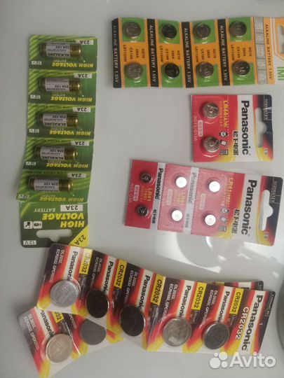 Батарейки 2032 LR44, LR41,LR1130, 23A