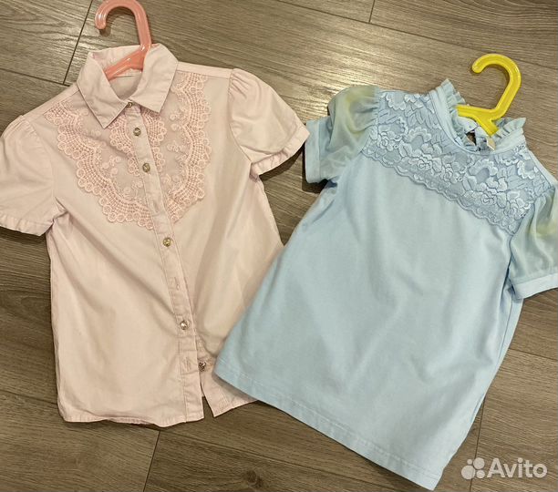 Блузки школьные 122 пакетом