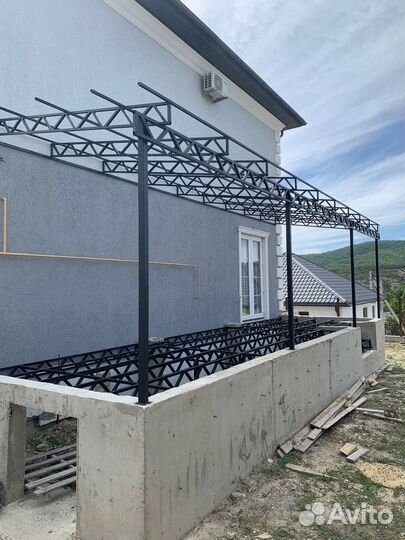 Кованые ворота, навесы, заборы и калитки