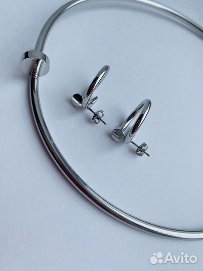 Серьги и чокер cartier