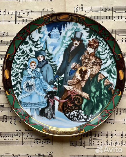 Рождественские декоративные тарелки