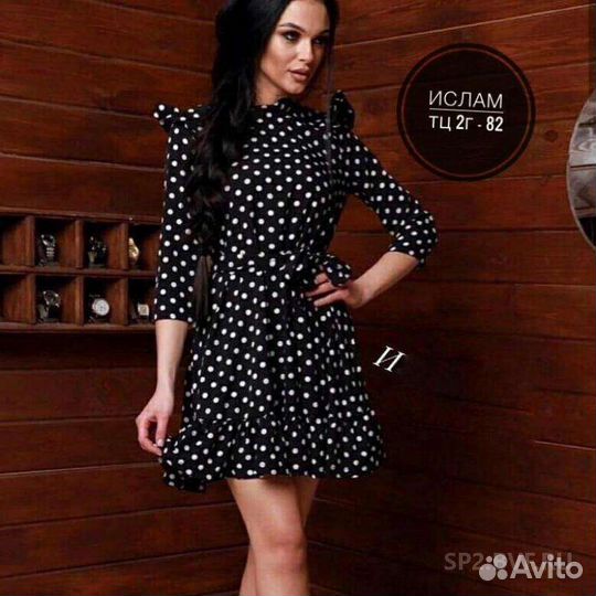 Платье в горошек