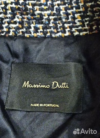 Пальто шерсть, шёлк Massimo Dutti