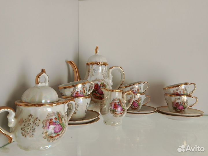 Кофейный сервиз. Фарфор. eagle. Japan