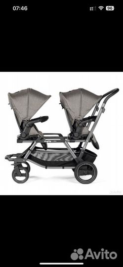 Коляска для двойни/ погодок Peg Perego duette