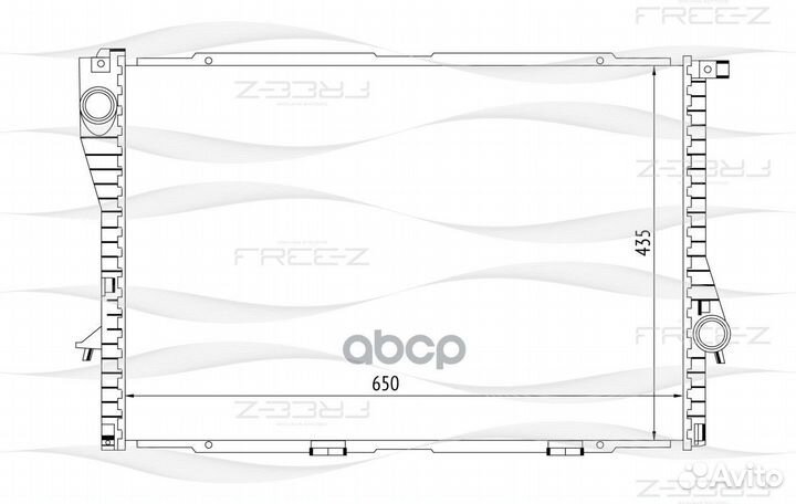 KK0120 радиатор BMW 5(E39) / 7(E38) 95 KK0120