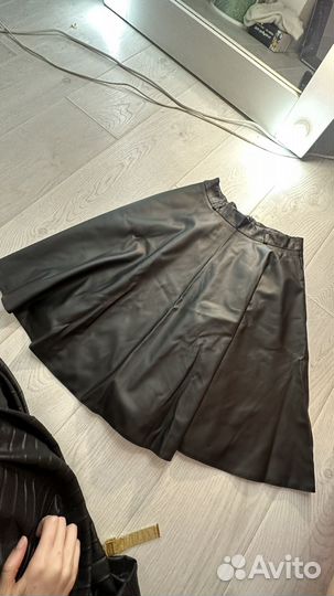 Кожаная юбка