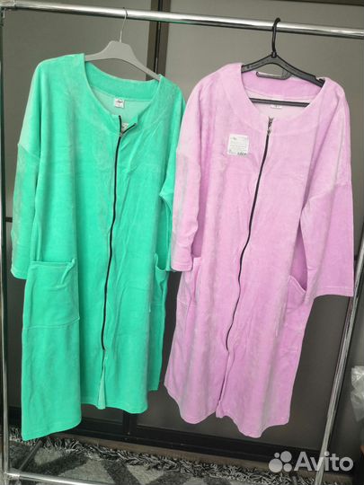 Халат велюровый женский