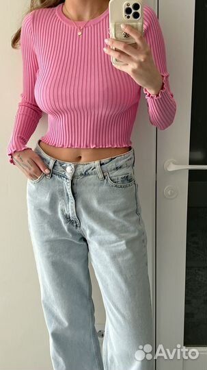Розовая кофта