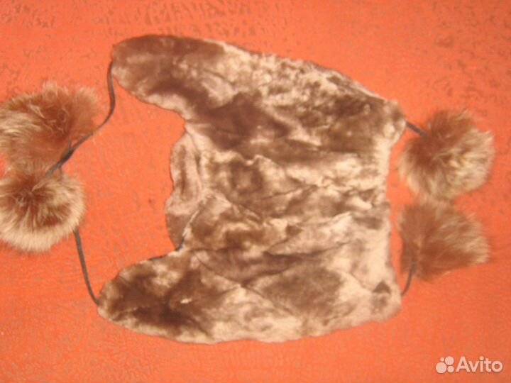 Шапка для девочки натуральный мех