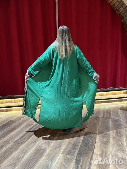 Однотонная абайя. Накидка. Халат