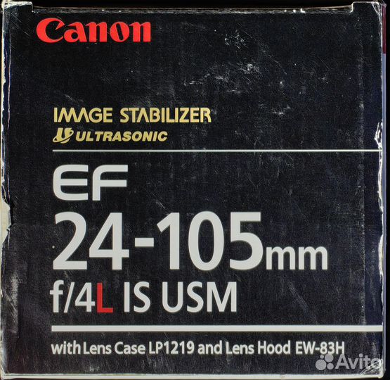 Объектив canon EF 24 105mm f 4l is usm