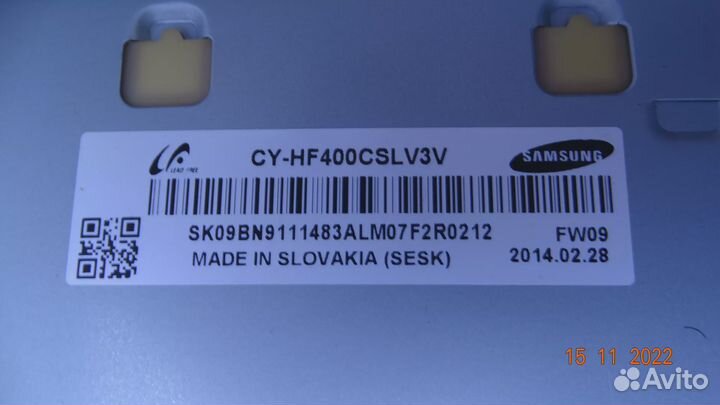 Samsung 2013SVS40F L8 REV1.9 130212. Нет 2 планок