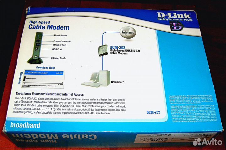 Кабельный модем D-link DCM-202
