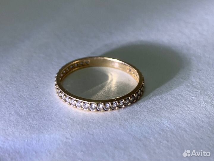 Кольцо с камнями, золото 585