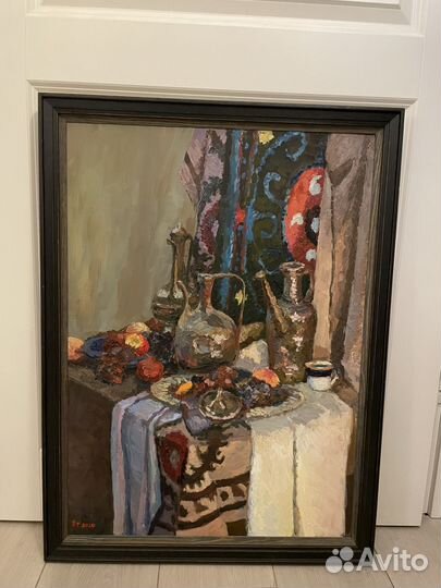 Натюрморт с фруктами, картина маслом в интерьер