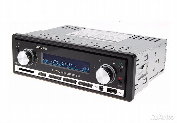 Магнитола Bluetooth 2.0 / USB / AUX / SD