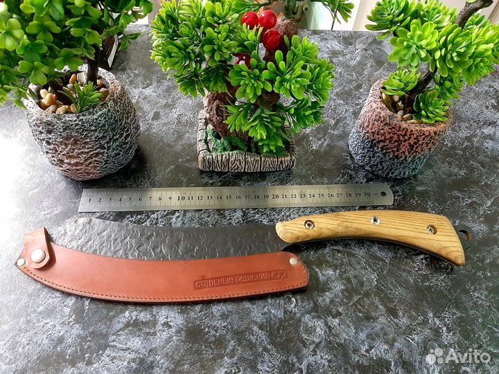 Нож топорик тяпка кованый