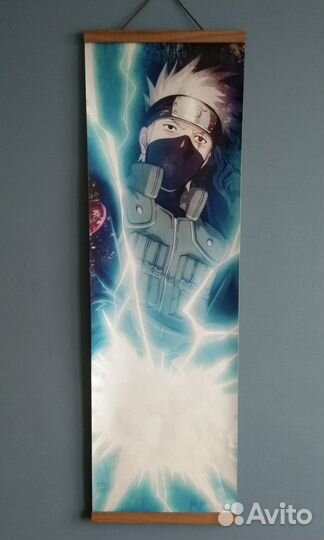 Постер тканевый на стену Аниме наруто