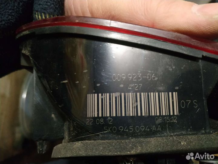 Задний правый фонарь volkswagen golf 6