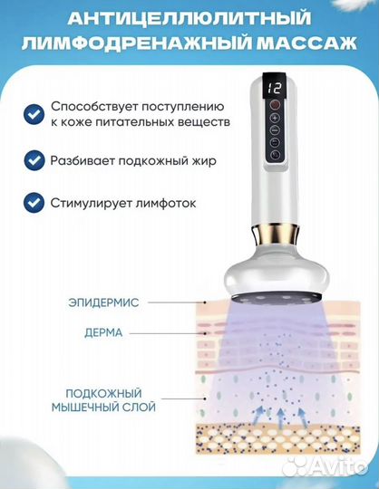 Антицеллюлитный вакуумный массажер