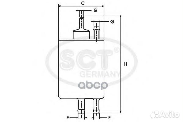 Фильтр топливный mercedes W210/W202/W203/W220 S