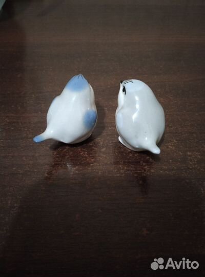 Фарфоровые статуэтки лфз,птички 1 шт