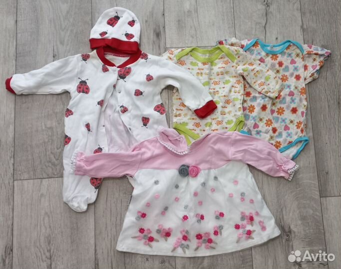 Детские вещи на девочку пакетом 62-74