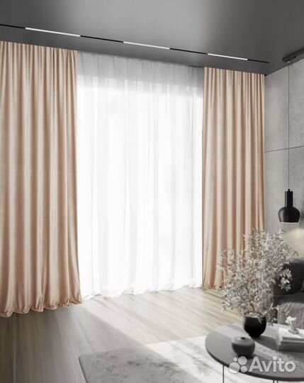 Шторы бархатные