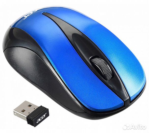 Беспроводная мышь Acer OMR132, синий/черный