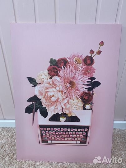 Картина IKEA розовая