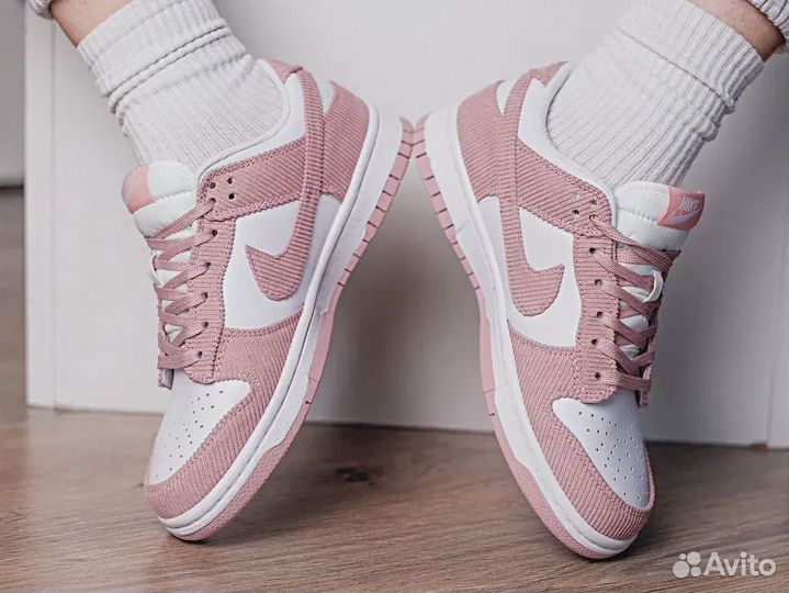 Nike Dunk Low Pink Corduroy