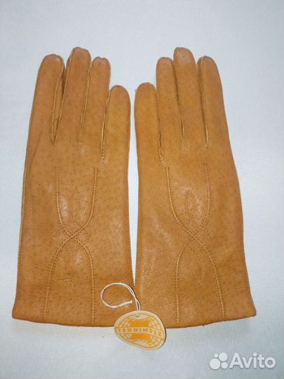 Перчатки женские винтаж гум