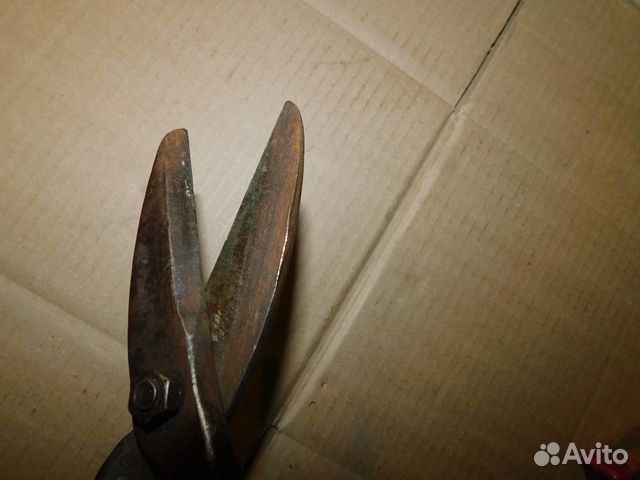 Старинные, кованные ножницы металлу СССР, клеймо