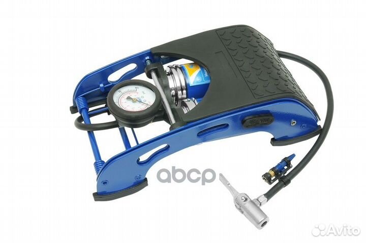 Насос накачки шин ножной kraft (с манометром дв