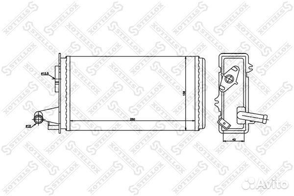 10-35006-SX радиатор печки Fiat Tipo/Tempra, A